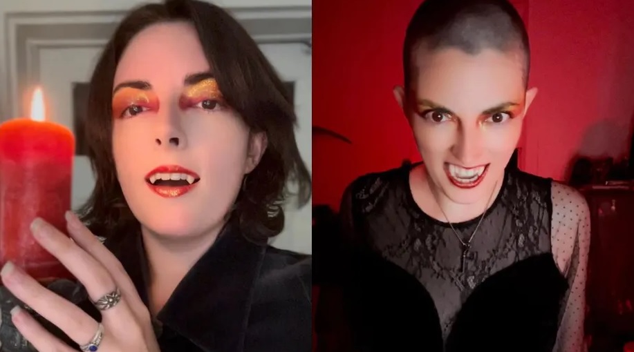 Mujer afirma ser vampira energética