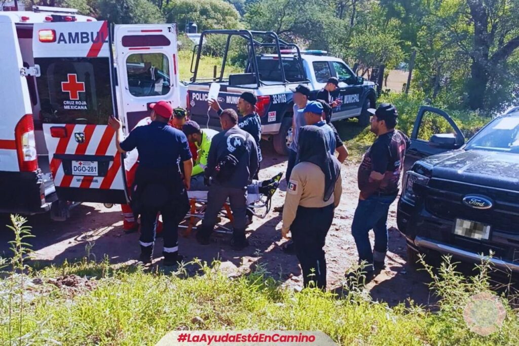 ¡Rescatan con éxito a joven extraviado! en el Puente Negro de Santiago Papasquiaro