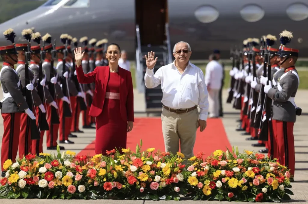 Sheinbaum llega a Guatemala para sostener reunión con el presidente Arévalo
