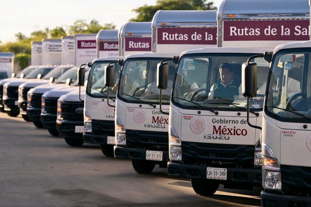 Rutas de la salud ya opera en Nayarit, con 40 rutas que atienden 197 unidades médicas