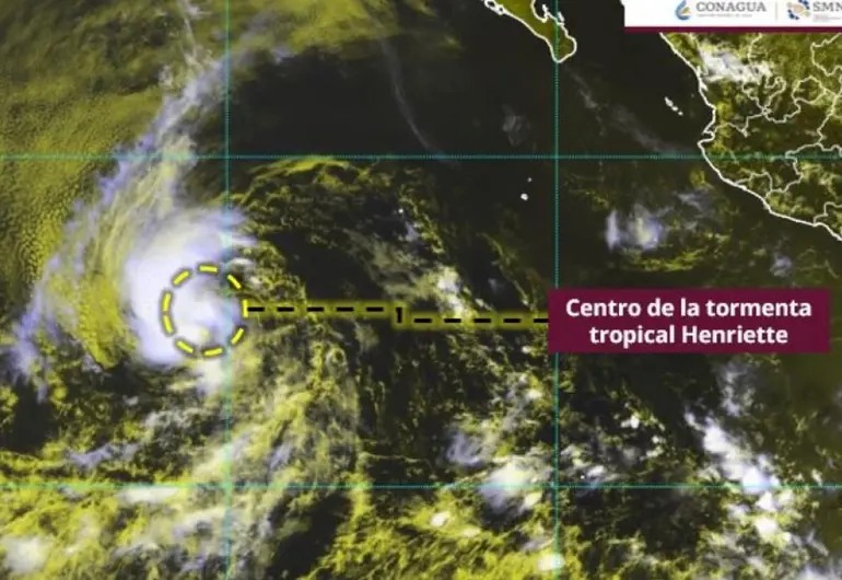 Se forma la tormenta tropical ‘Henriette’ en el Pacífico mexicano