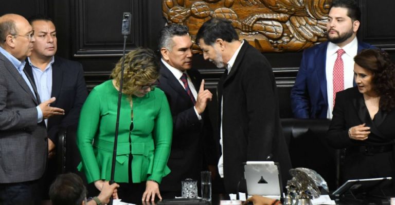 Morena respalda a Noroña tras agresión de Alito Moreno