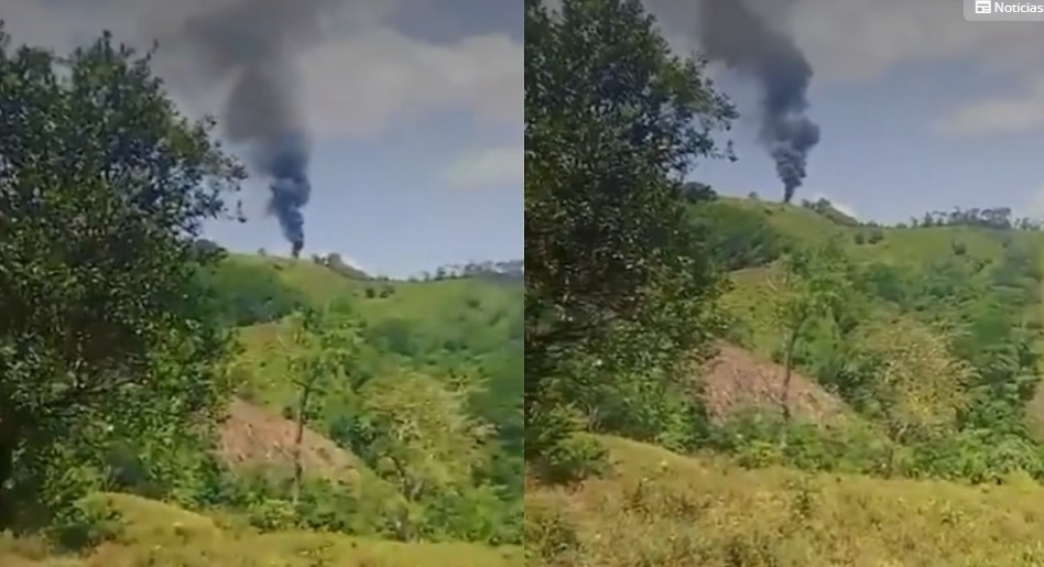 VIDEO: Helicóptero de la Policía es derribado con dron en plena operación antidroga