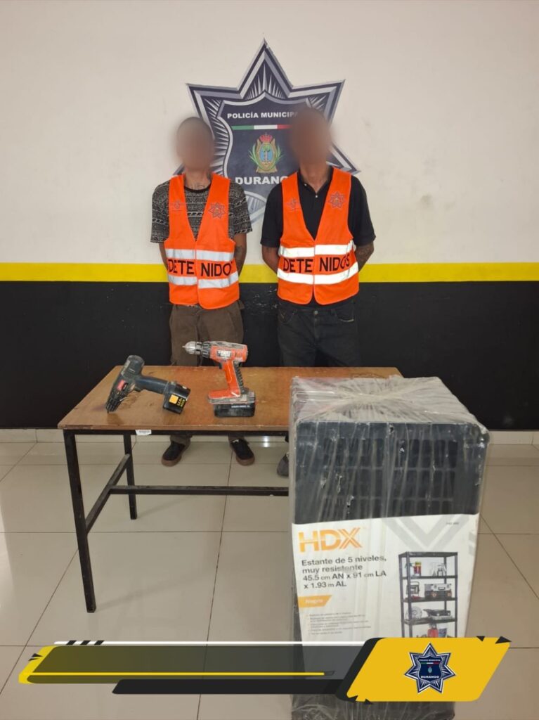 Robaron taladros y la policía los detuvo