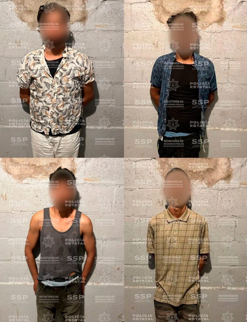 Cuatro jovencitos con sustancias son detenidos