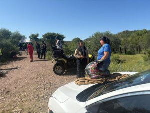 Quería escapar por la puerta falsa y lo rescataron
