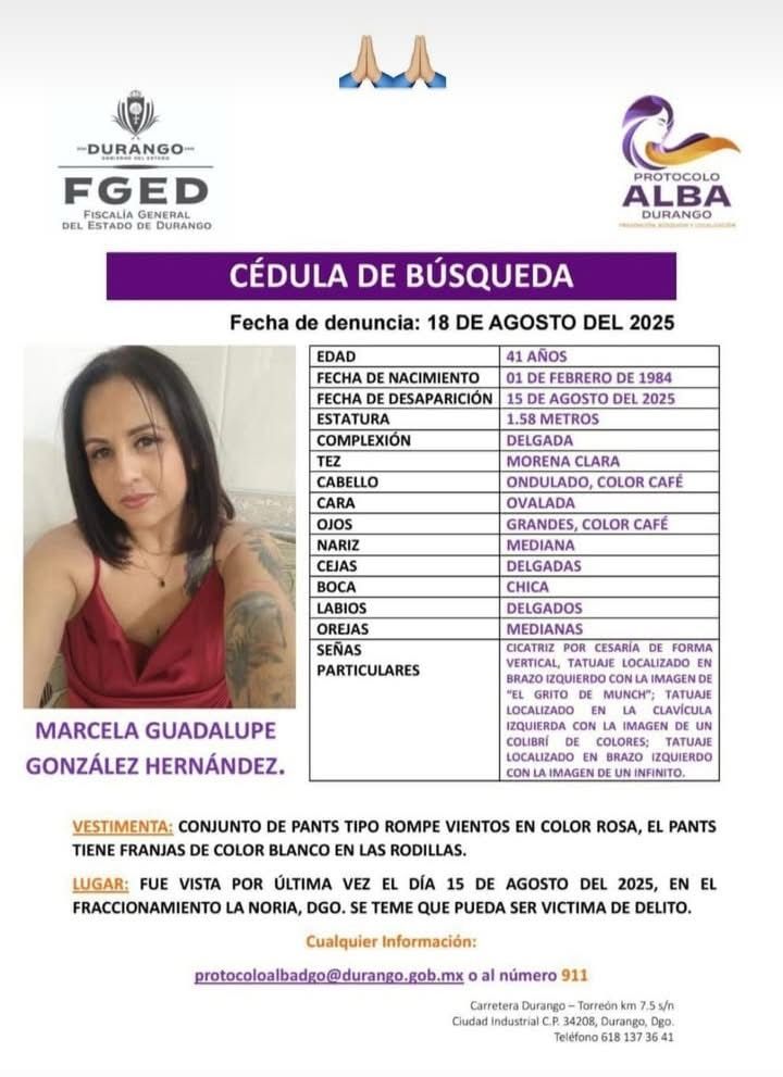 Reportan como desaparecida a una mujer