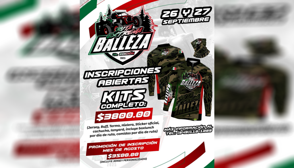 Abren inscripciones para la ruta extrema Balleza 2025