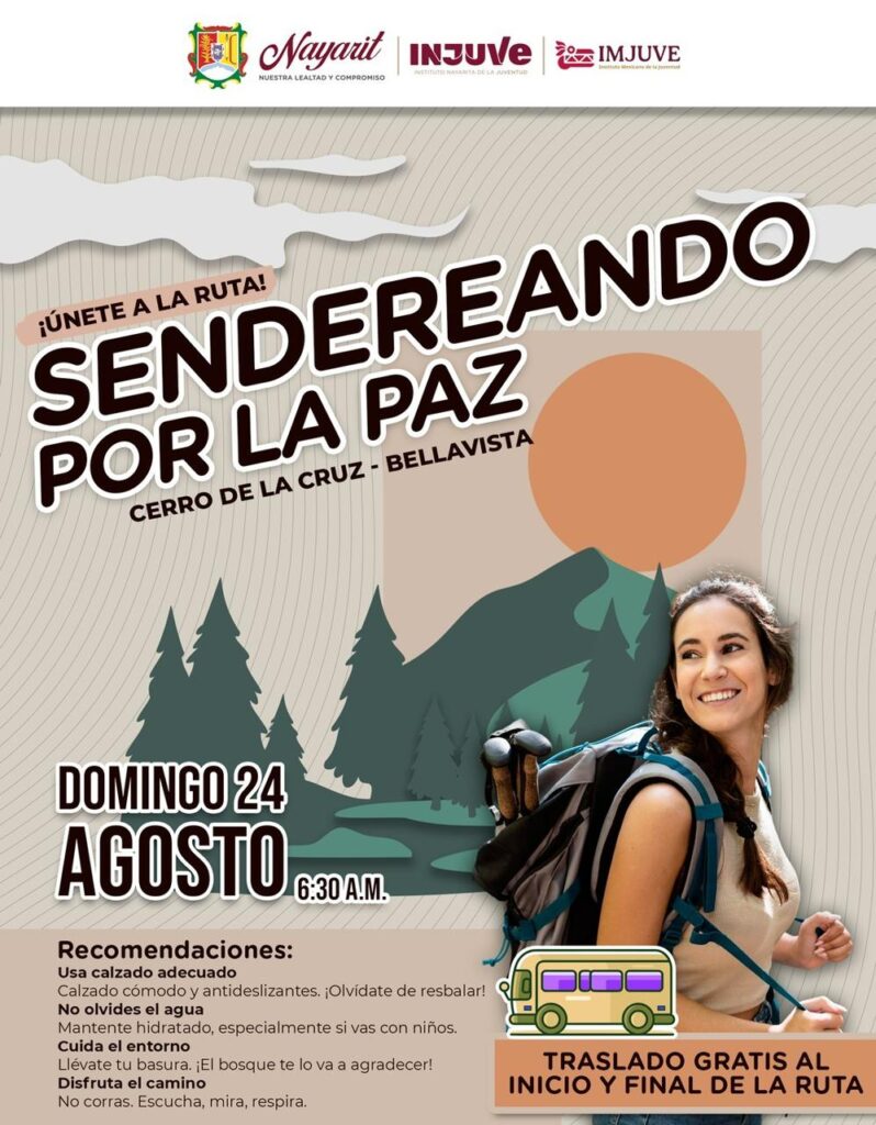 Injuve invita a la ruta Sendereando por la paz