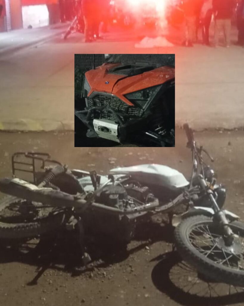 Choque de Racer con moto deja menor sin vida y otro herido