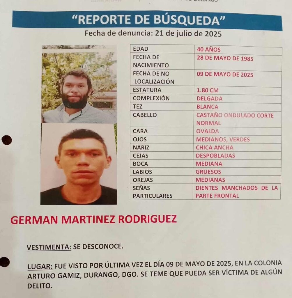 Desapareció en mayo y denunciaron hasta en julio