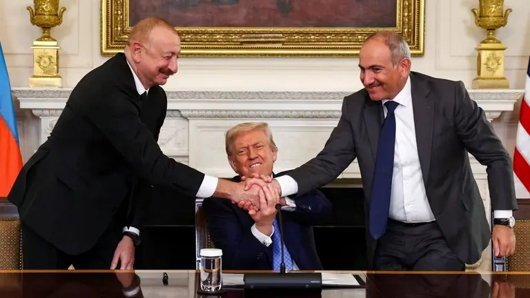 Piden el Nobel de la Paz para Trump por acuerdo entre Armenia y Azerbaiyán