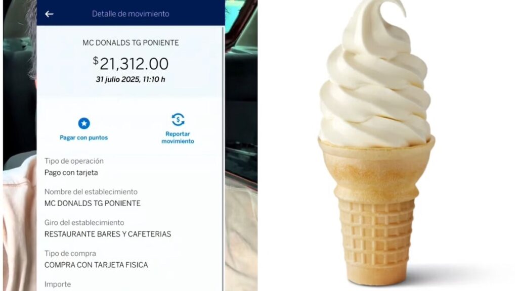 Compró dos conos en McDonald’s y le cobraron 21 mil pesos por el pequeño postre