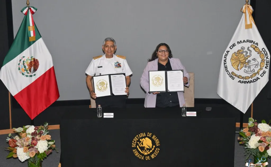 Marina y Secretaría de las Mujeres firman convenio en pro de la igualdad de género