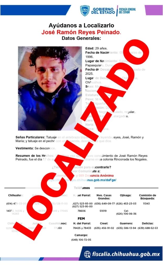 Localizan a hombre reportado ausente