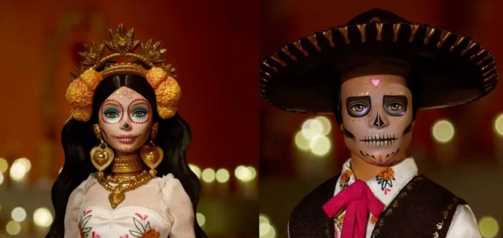 Barbie y Ken celebran el Día de Muertos con trajes típicos de Jalisco