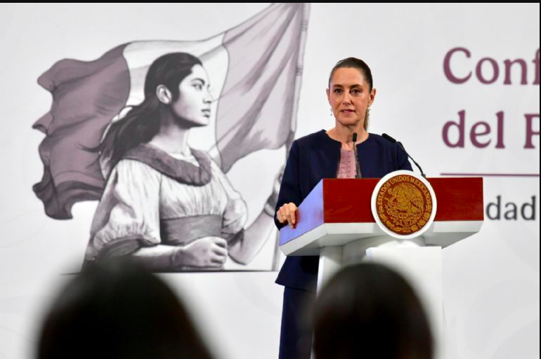 Claudia Sheinbaum responde a Calderón por comentarios en EU