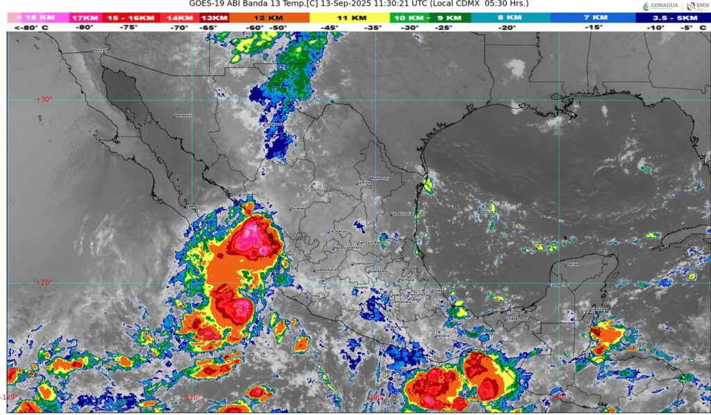 Depresión tropical Mario  se aleja de la costa  de Jalisco dejando intensas lluvias