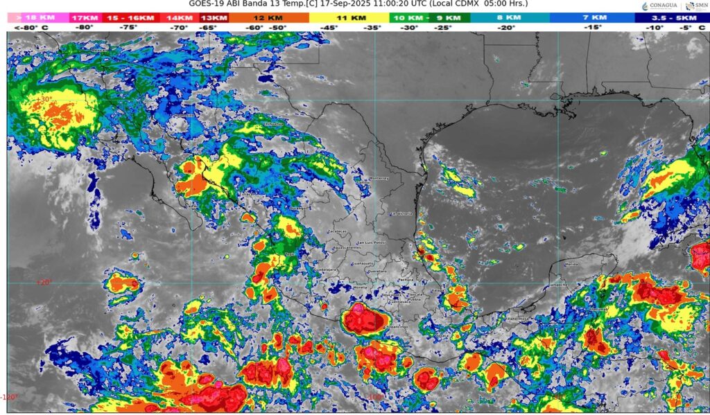 Clima hoy en Guadalajara trae lluvias y nubosidad abundante