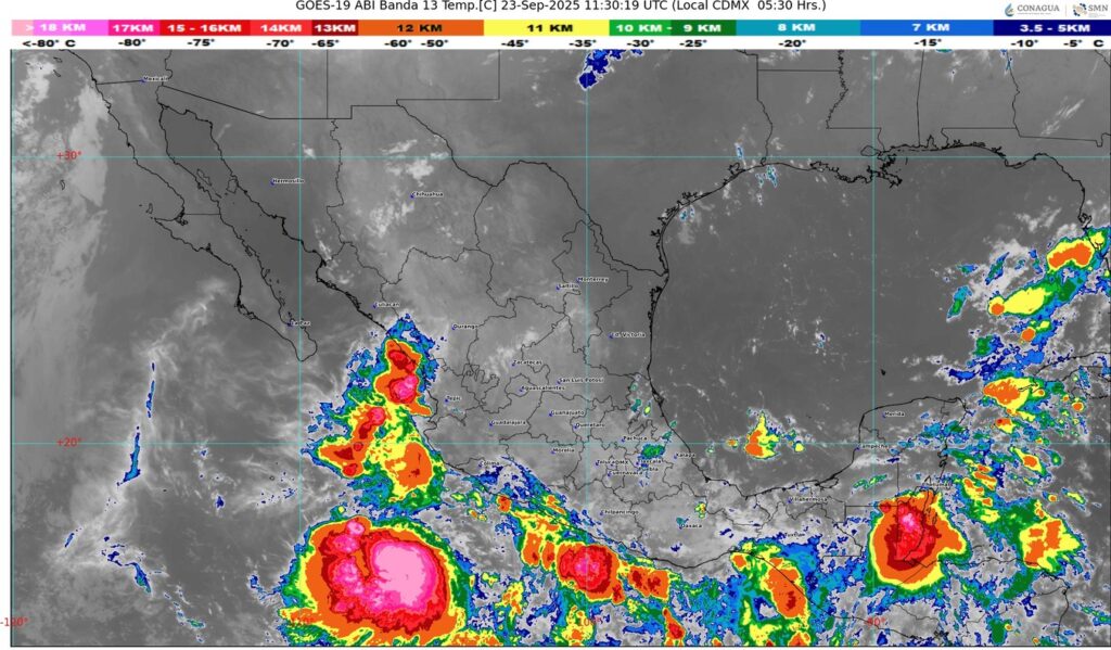 Huracán Narda provocará lluvias intensas y oleaje elevado en Jalisco