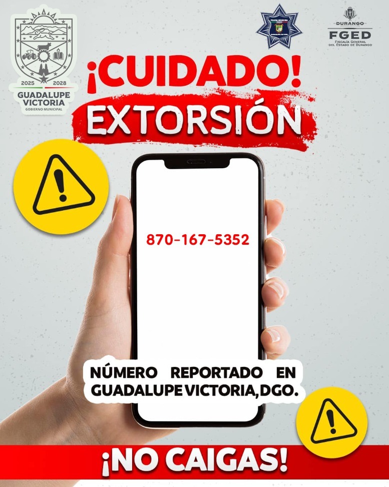 Seguridad Pública emite alerta por intentos de extorsión telefónica