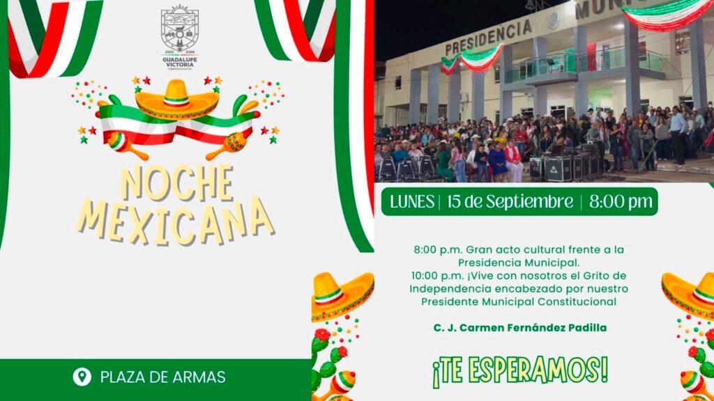 Guadalupe Victoria se prepara para celebrar las Fiestas Patrias
