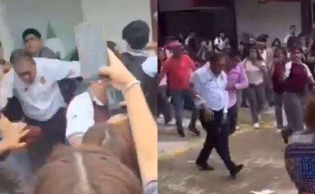 VIDEOS: Alumnos golpean a director en Tamaulipas; lo acusan de acoso
