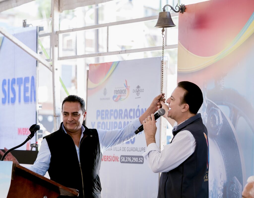 Esteban y Toño arrancan obra que dará agua 24/7 a más de 40 mil personas de ocho colonias de Durango