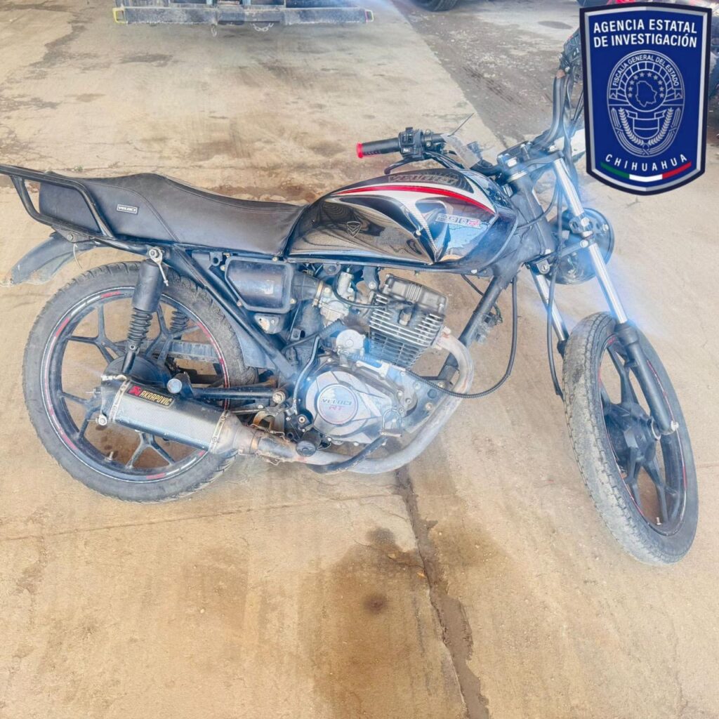 Recupera AEI motocicleta robada en Parral