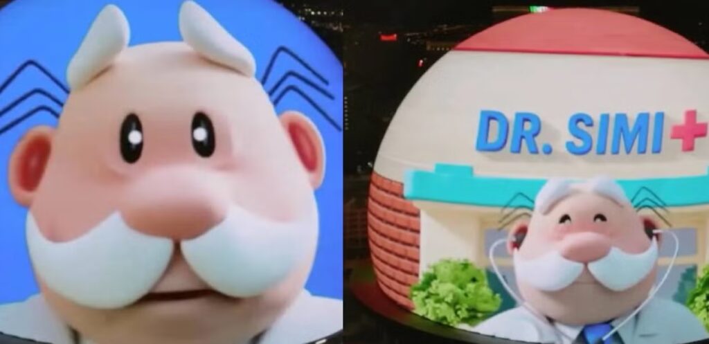 Dr. Simi llega a la esfera de Las Vegas y causa furor