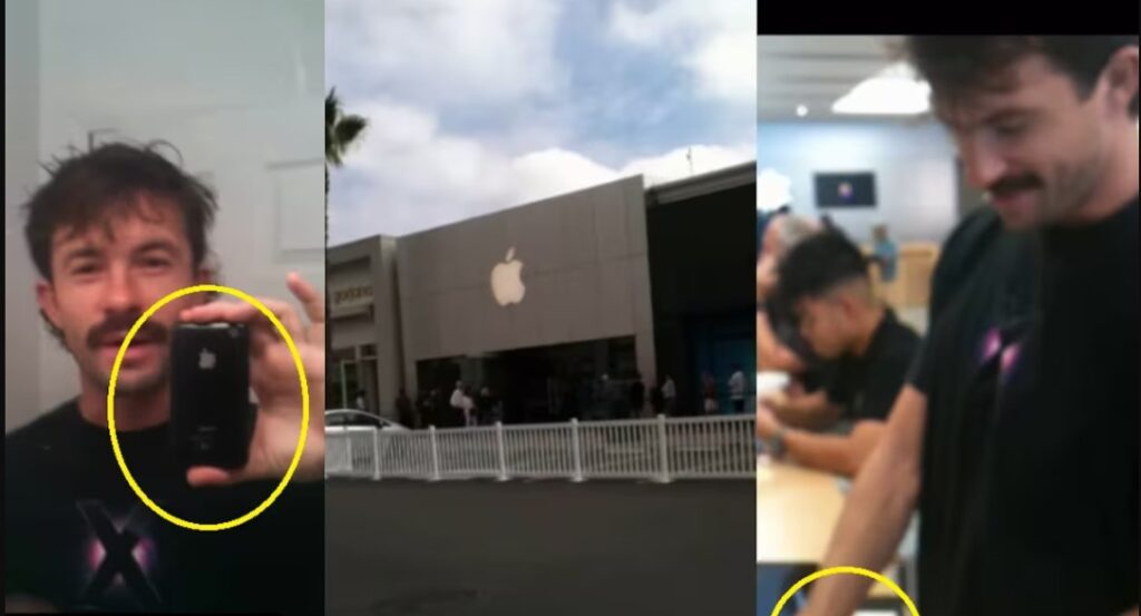 Hombre intenta cambiar su iPhone 3G por un iPhone 17