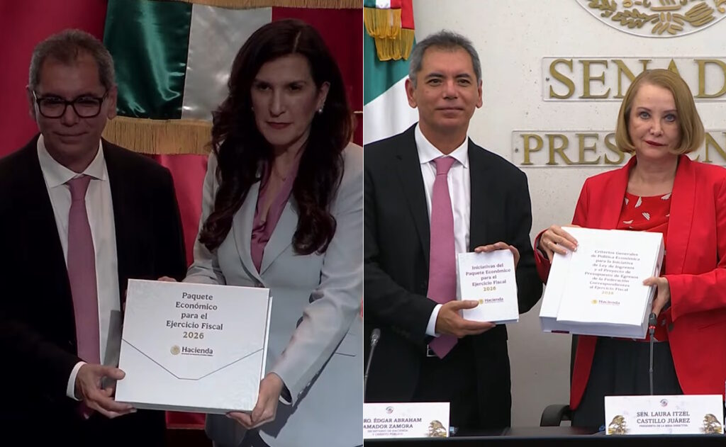 Hacienda entrega el Paquete Económico 2026 al Congreso 