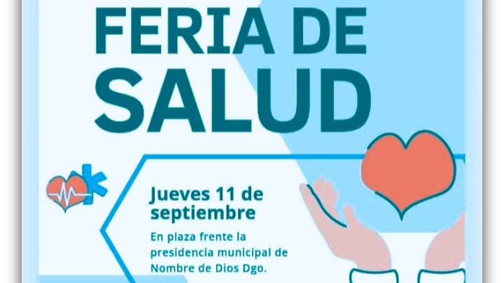 Esta jueves habrá atención gratuita en Feria de la Salud desde Nombre de Dios