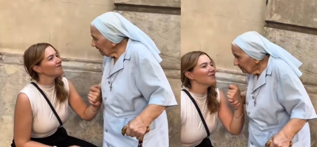 VIDEO: Joven promete a una monja unirse a la hermandad si fracasa en el amor