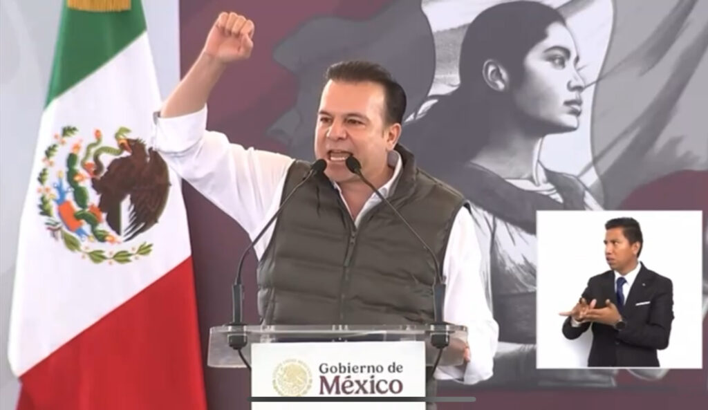 “Soy Claudista”, declara Esteban Villegas en visita de Sheinbaum a Durango