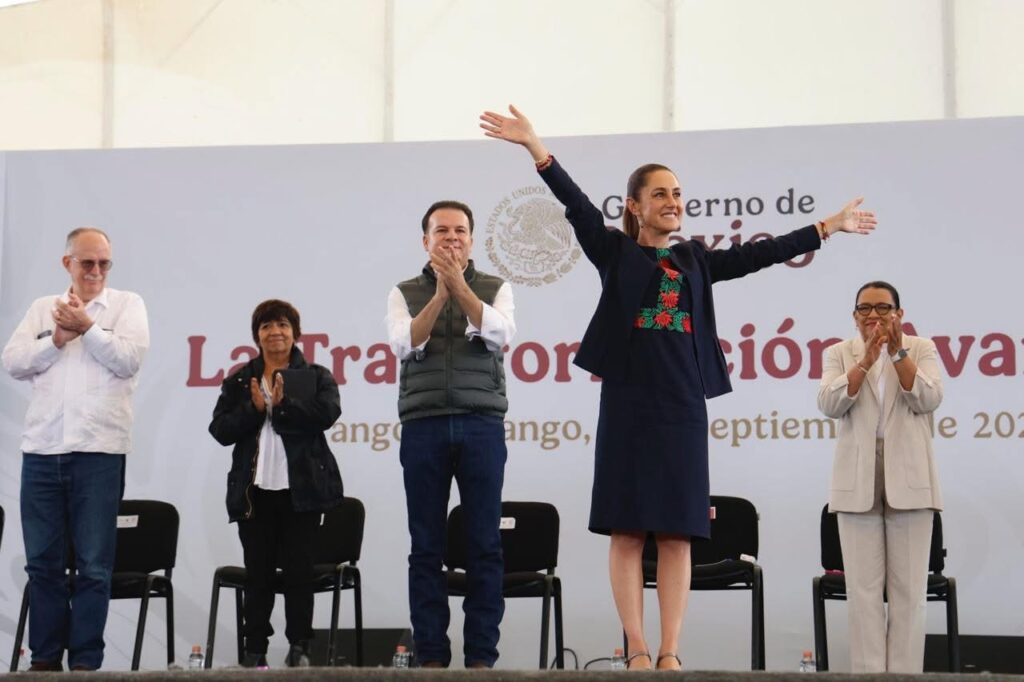 Programas de Bienestar llegan al 85% de los hogares en Durango: Claudia Sheinbaum