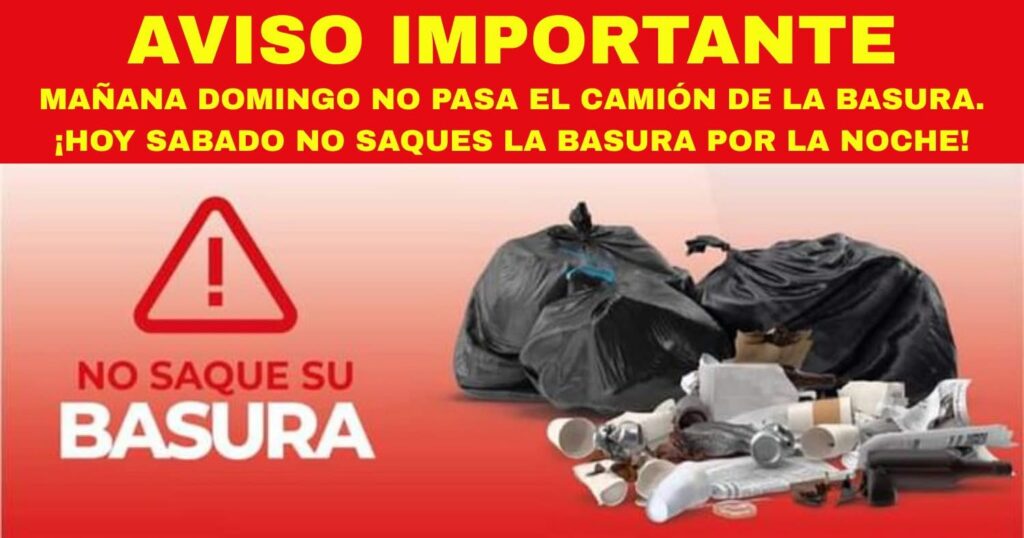 El domingo no pasa el camión de la basura en Guadalupe Victoria