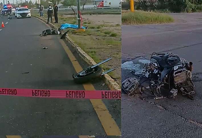Muere motociclista en trágico accidente en Delicias