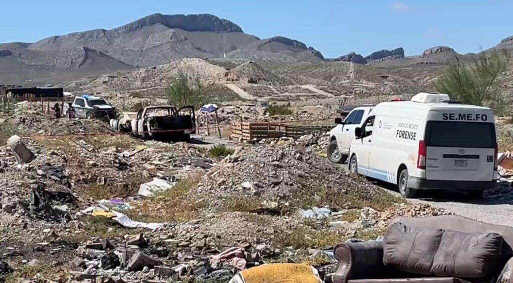 ¡Terror en Juárez! Hallan dos cuerpos calcinados en camioneta