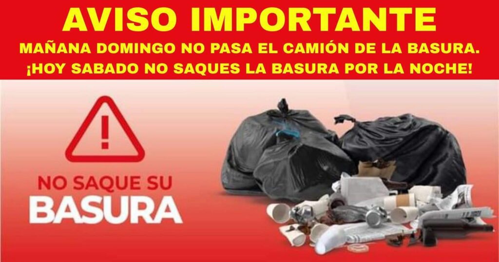 Informan que los domingos no pasa el camión de la basura en Guadalupe Victoria