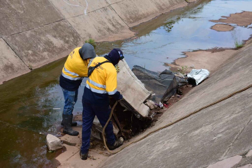 Arroyos y Canales fueron intervenidos de nueva cuenta tras el anuncio de la llegada de fuertes lluvias