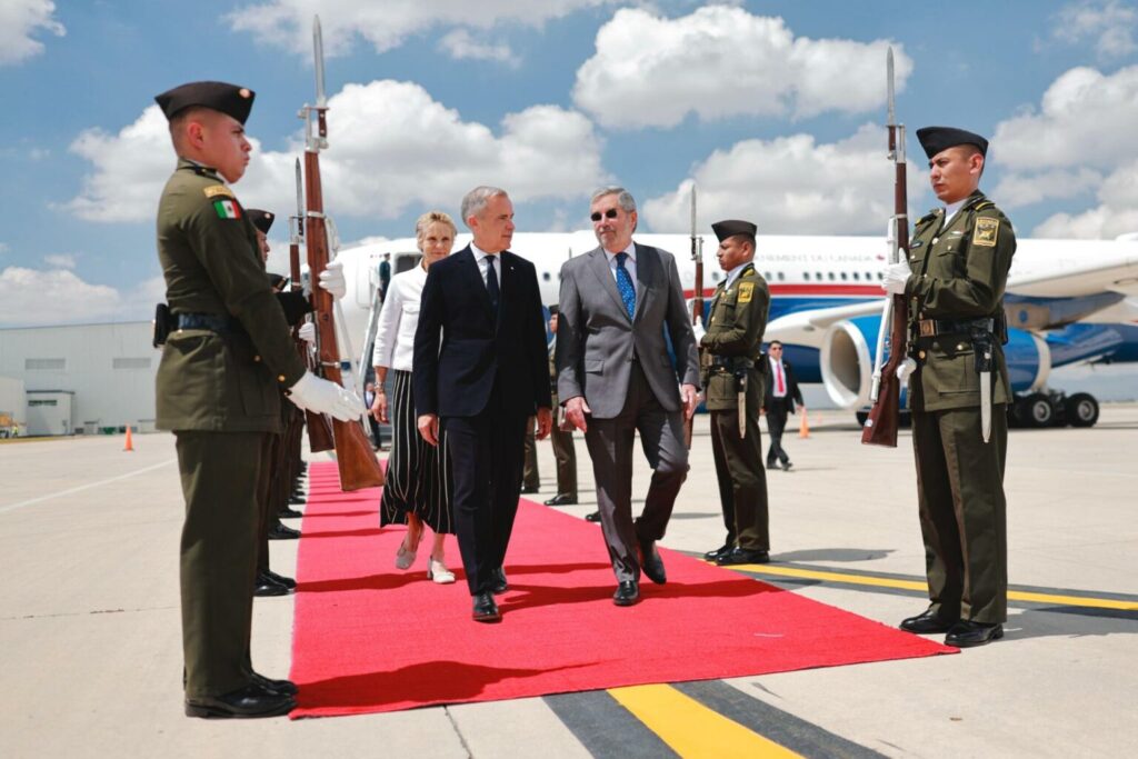 Primer ministro de Canadá, Mark Carney, inicia visita oficial a México