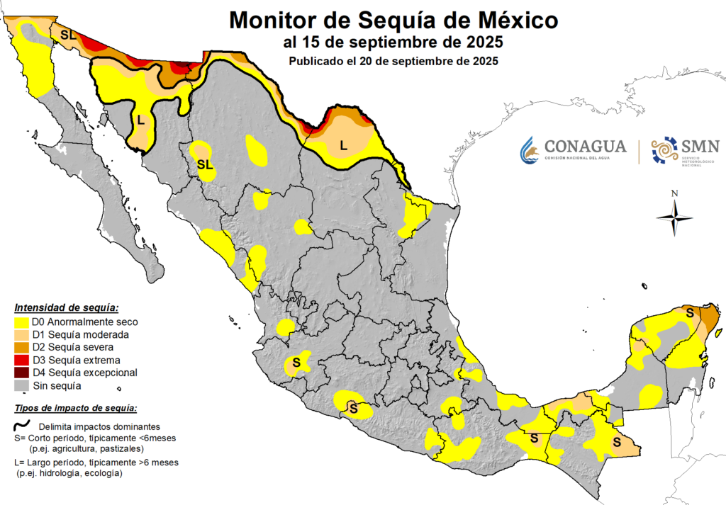Durango sale de la sequía gracias a las lluvias de septiembre: MSM