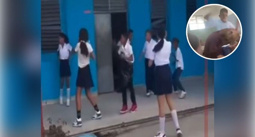 VIDEO: Alumno agrede con un lápiz a su compañero en pleno salón de clases