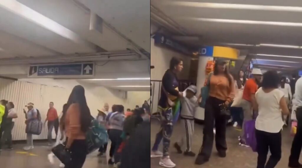 «Lady Metro» Cachetea y Patea a un Policía