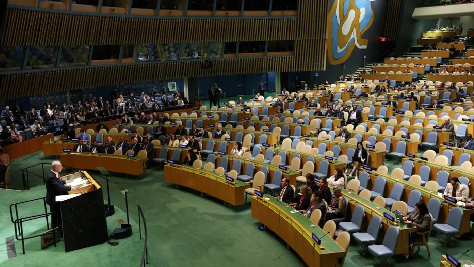 VIDEO: Representantes abandonan la Asamblea de la ONU durante discurso de Netanyahu