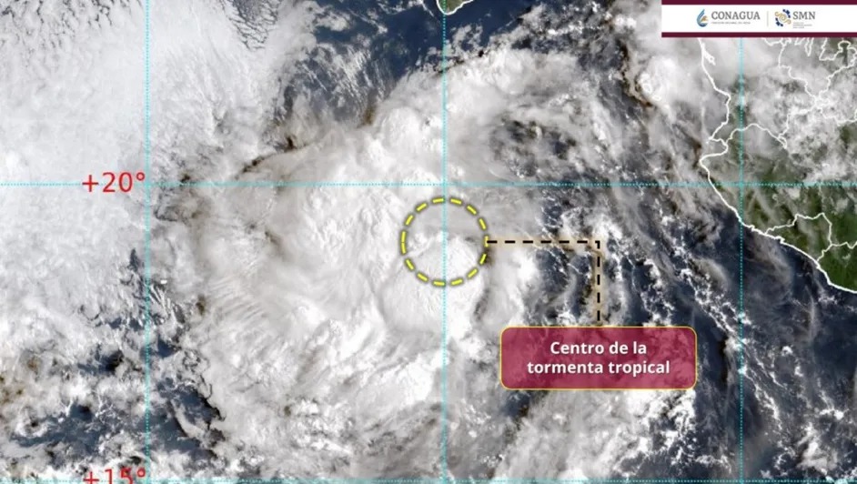 ‘Mario’ se intensifica nuevamente a tormenta tropical en el Pacífico mexicano