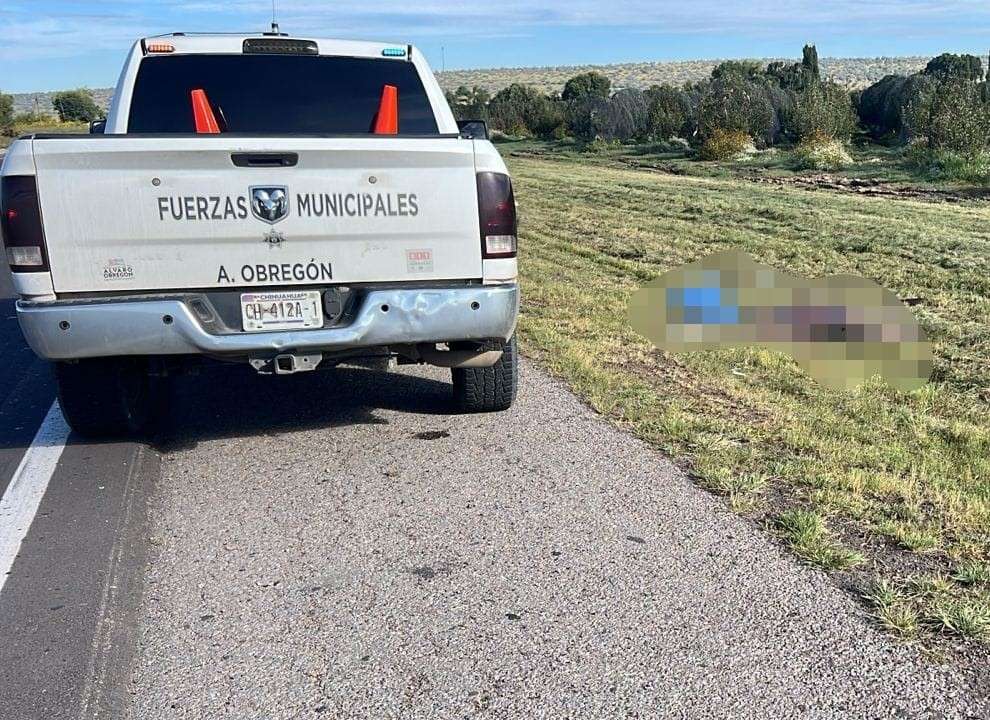 Hallan a hombre sin vida en la carretera estatal número 5, en Cuauhtémoc