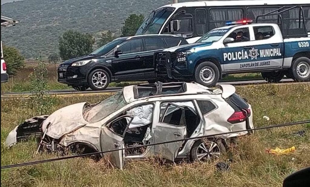 Equipo de seguridad de Alicia Bárcena se accidenta en la carretera México-Pachuca; hay un muerto