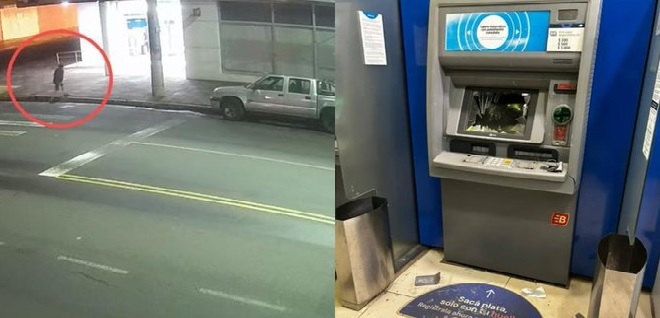 Joven destroza cajero automático por “falta de dinero” y descubre que su cuenta estaba vacía